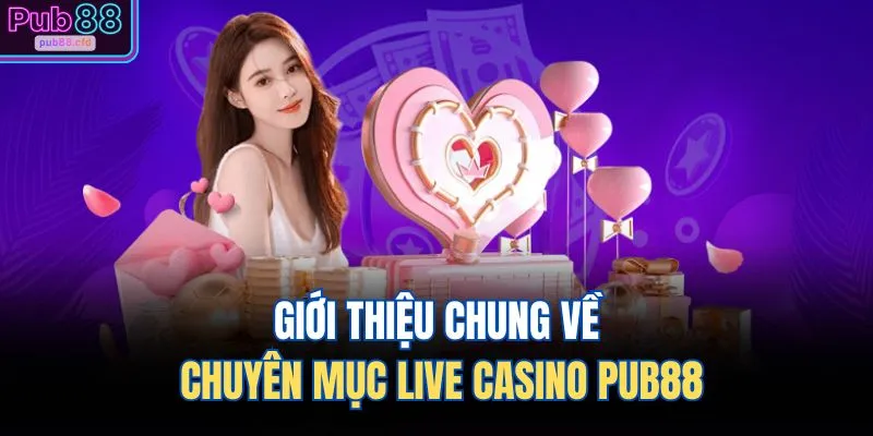 Live Casino PUB88 1 Giới thiệu chung về chuyên mục live casino PUB88